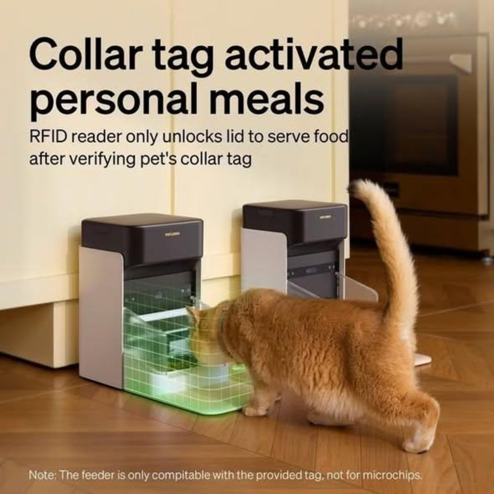 Petlibro One RFID Smart Pet Feeder Automatic WiFi App Controlled with Collar Tag - Picture 4 of 4